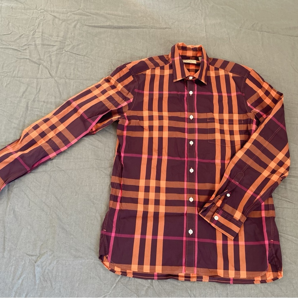 Burberry plaid button up